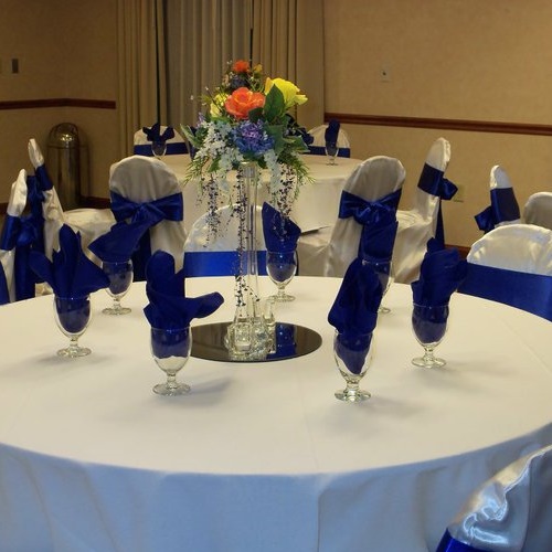 No Fuss Wedding Centerpiece idea - Centerpieces & Columns - premade artificial floral arrangements for rent